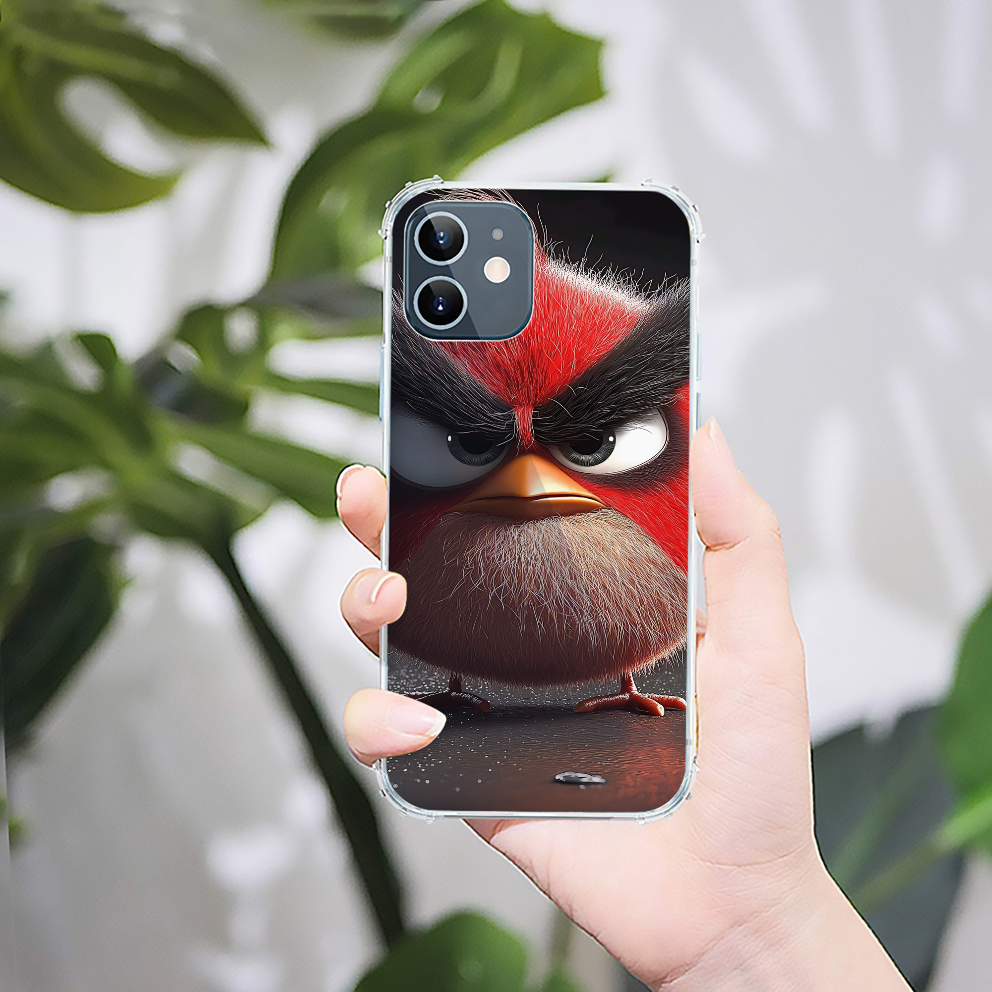 （画像用） Angry Birds アングリーバード 【iPhone 12シリーズ対応】透明スマホケース（クリアソフトケース）